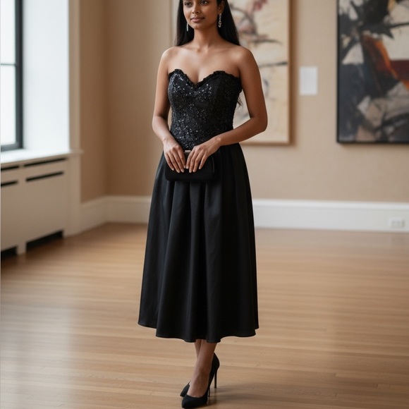 Gunne Sax Prom Dress Size 9 - Picture 1 of 11